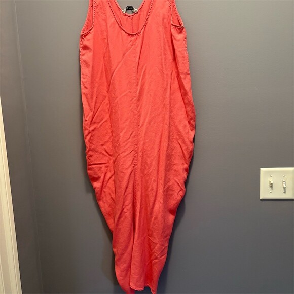 ZARA Dresses & Skirts - ZARA Dress Womens Size M Pink Maxi Mermaid Sleeveless Scoop Neck Tapered